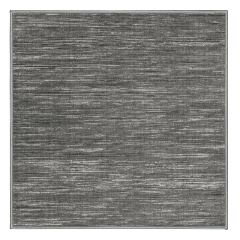 Machine Washable Solid Gray Area Rug, Square 7'