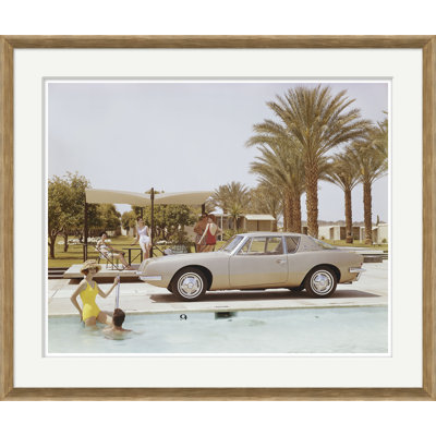 Friends Having Fun Near Pool Giclee Print