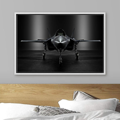 " Fighter Jet In Airplane Hanger "