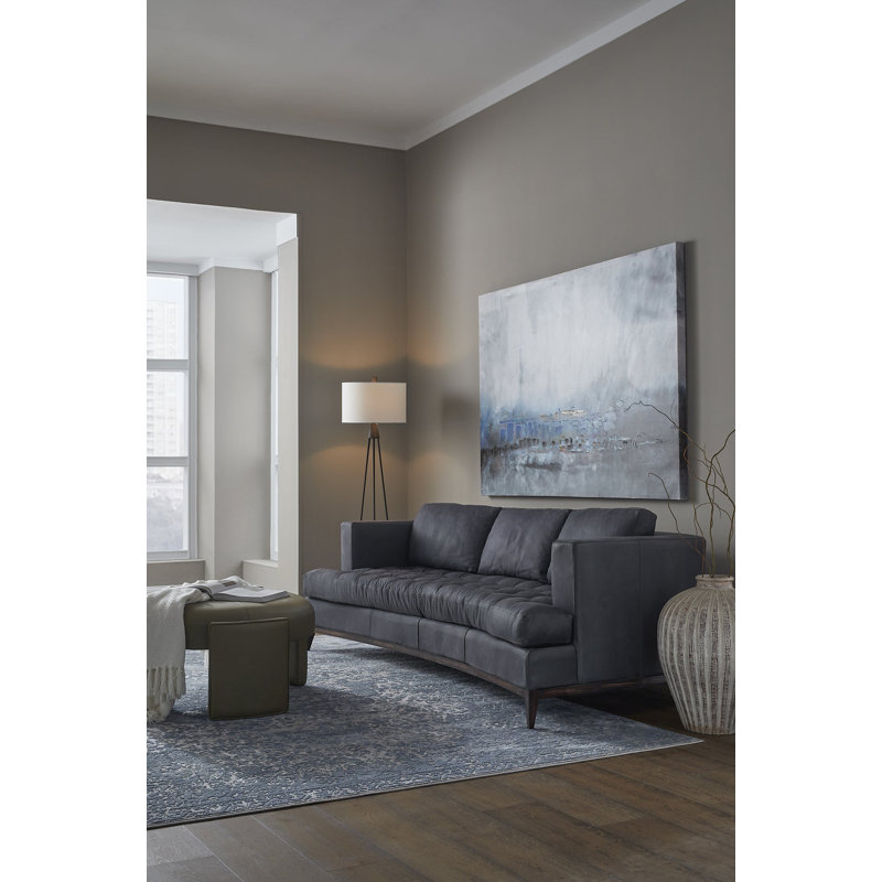 Luna Sofa in Juneau Buckskin, Angelina Midnight 