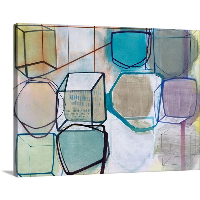 "Abstract Paper 3" par Naomi Taitz Duffy, reproduction d’art sur toile, Toile tendue, H 18 po x l 24 po x P 1,25 po