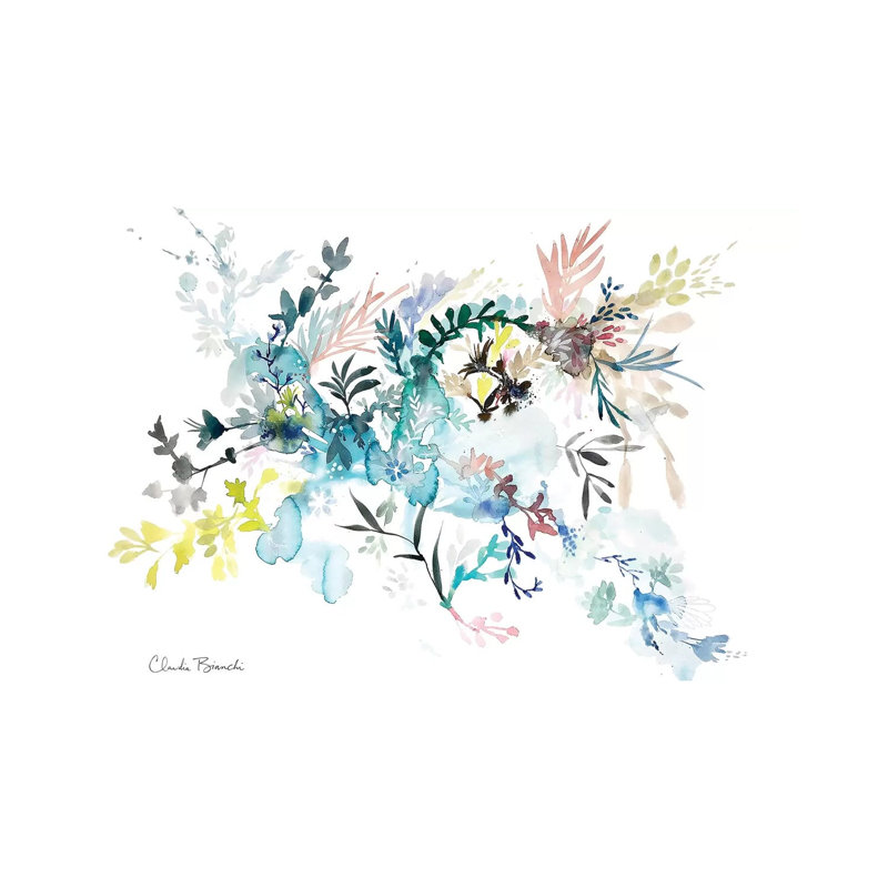 Botanical Life by Claudia Bianchi - Painting on Canvas, Wrapped Canvas, 66.04cm H x 101.6cm W x 3.81cm D