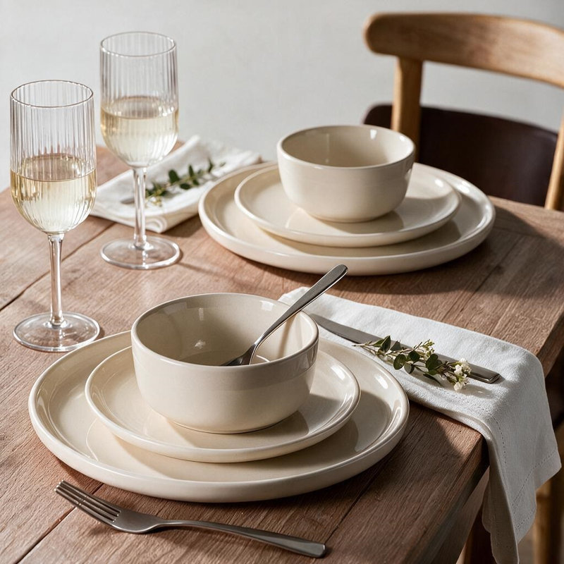 Stoneware Dinnerware - Service for 4