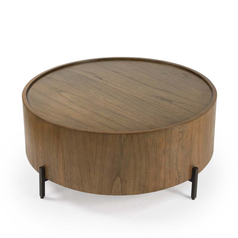 Lars Drum Coffee Table, Sandy Shore