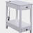 White Finish Accent Table W/USB