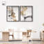 Ensemble de 2 décorations murales bohème Golden Whispering Haze-1710748933-1710748934