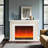 59.06"Retro White Electric Fireplace-997528570-997528548