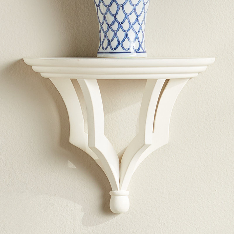 BENNETT WALL BRACKET SMALL, White, 7.75" H x 9.5" W x 4.75" D