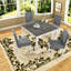 Modern Grey & White Dining Table Sets, Bent Wood, Compact Kitchen Solution