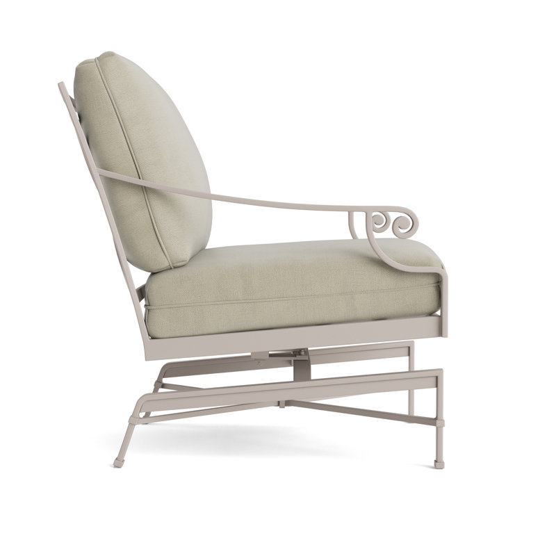 Venetian Outdoor Lounge Chair, Fusion Charcoal, Dove Smooth