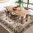 Washable Area Rug, Vintage Medallion Low Pile Non Slip Foldable Indoor Carpet, TPR Backing, Natural Tone, 10'x13'-565426009-565426018