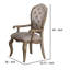 Chaise d'appoint rembourrée beige