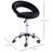 Adjustable Height Rolling Chair With 5 Caster Wheels, Black For A Stable And Comfortable Sit Crescent Stool Height, Reduced Sitting