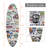 52''H Surfboard Wall Shelf with Printed Surface