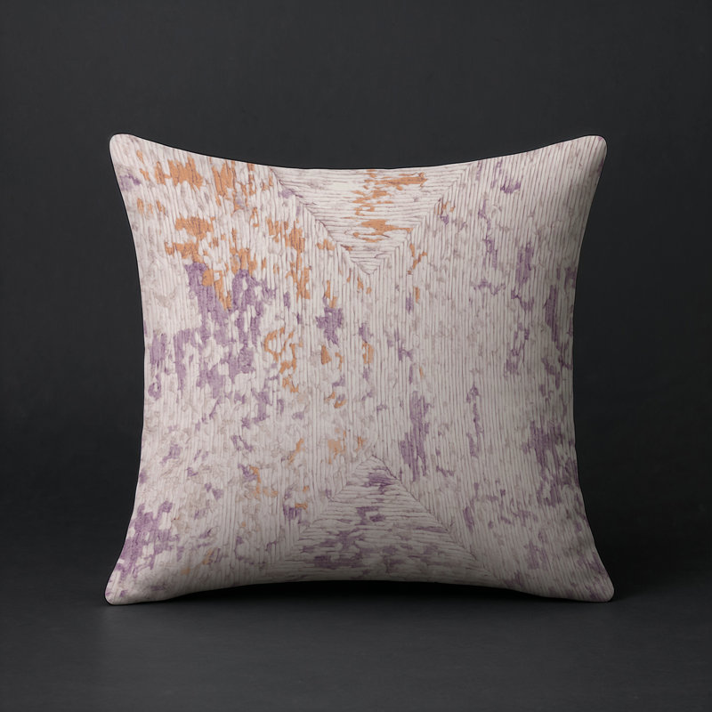 Coussin décoratif intérieur et extérieur Modern, Carré 18 po, Gris abstrait 55