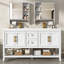 Meuble-lavabo 60 po avec lavabo supérieur, 2 armoires à miroir, 2 robinets et 2 bonde escamotable-511938136-515719158