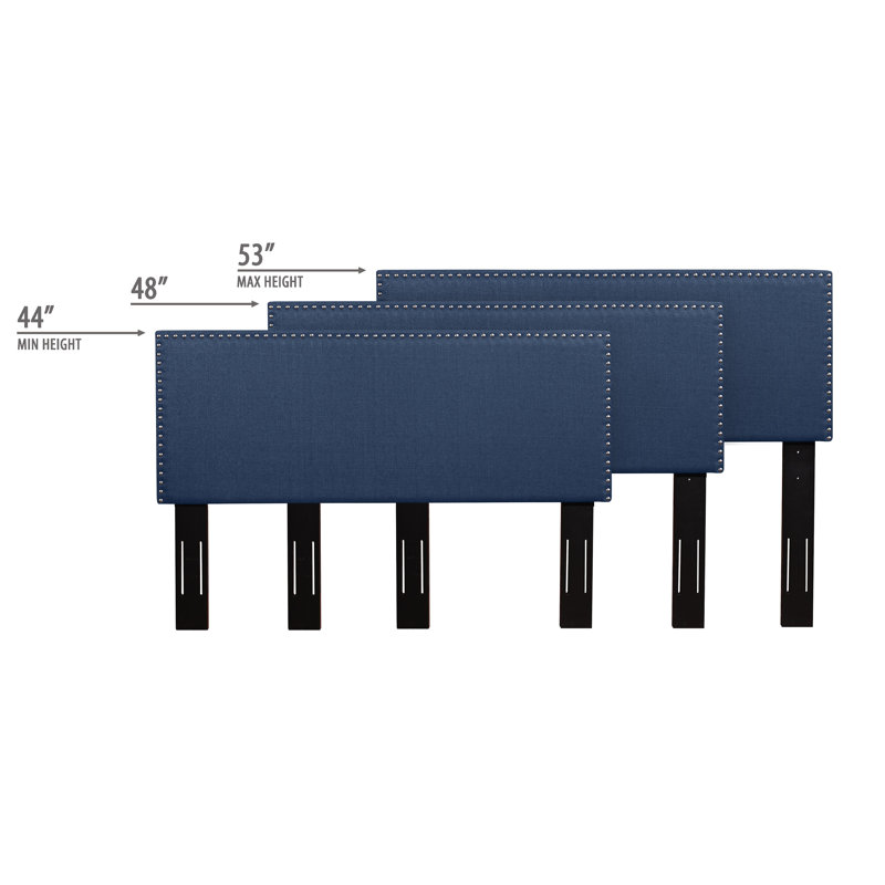Wauconda Upholstered Headboard, Full/Queen, Blue