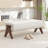 Chenice Upholstered Solid Wood Leg Bench-127275626