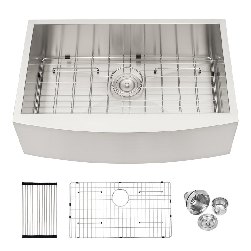 Classic Apron Front Farmhouse Sink - Commercial-Grade Stainless Steel
