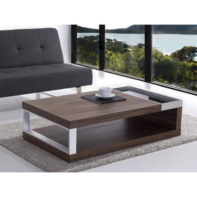 Solid Coffee Table with Storage