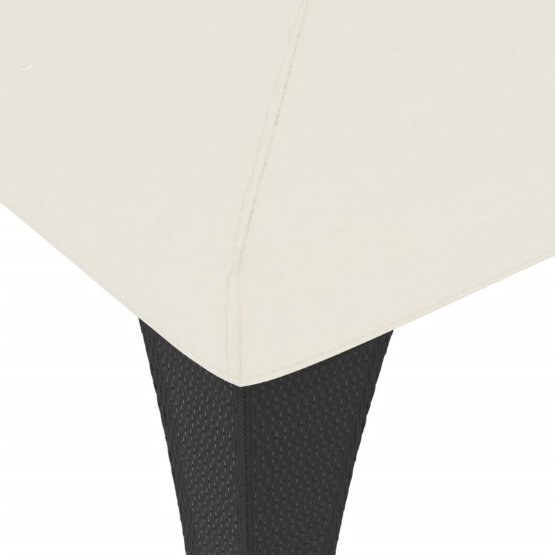 Celton Powder Coated Steel Gazebo, 2.98 x 2.98m, Cream