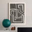 Abstract Maze I - Peinture sur toile encadrée-191265817-191265816