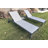 PURPLE LEAF Outdoor Chaise Lounge Chairs Set Adjustable Recliner Chair with Wheels and Table for Poolside Beach Patio Aluminum Reclining Sunbathing Lounger Mixed Grey-345372416