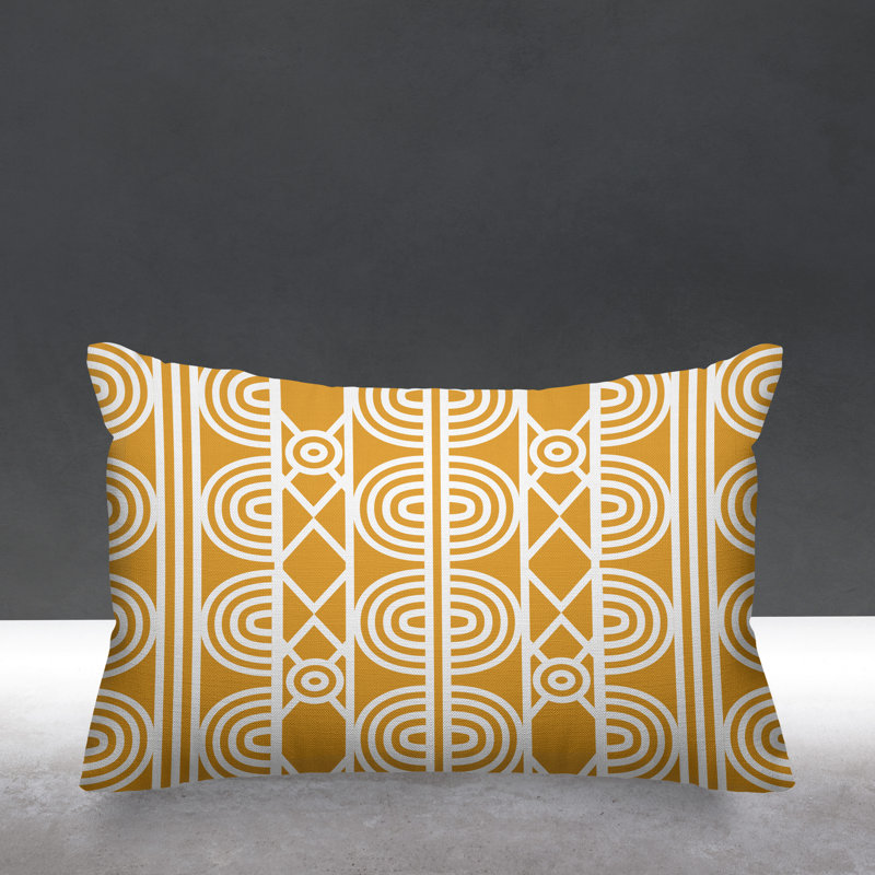 Housse et insert de coussin extérieur Isabis, Jaune