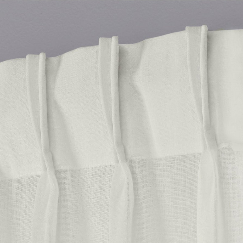 Lusetta Semi-Sheer Curtain Panel Pair, 30" W x 96" L, Snowflake