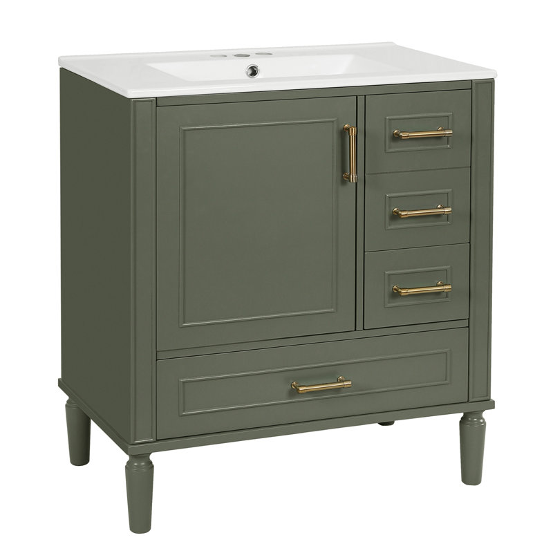 Meuble-lavabo 30 po avec lavabo en céramique