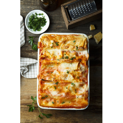Baked Cannelloni 1 Piece Wrapped Canvas Wall Art