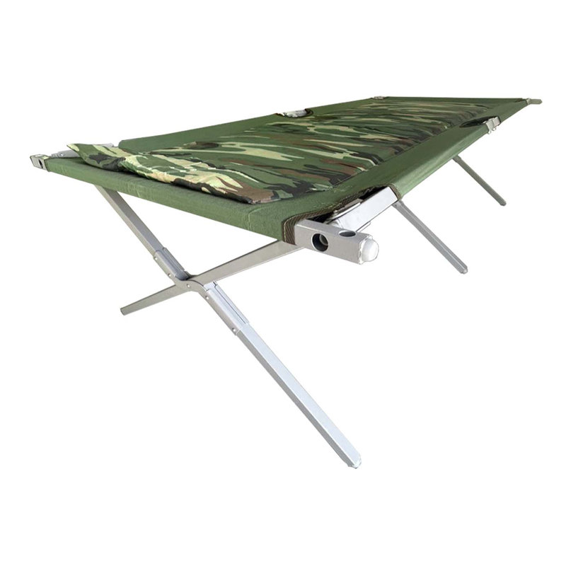 Blantex XT-3Camo Army-style Heavy Duty Steel Foldable Cot 33” x 80” with Sewn-in Foam-pad Deck