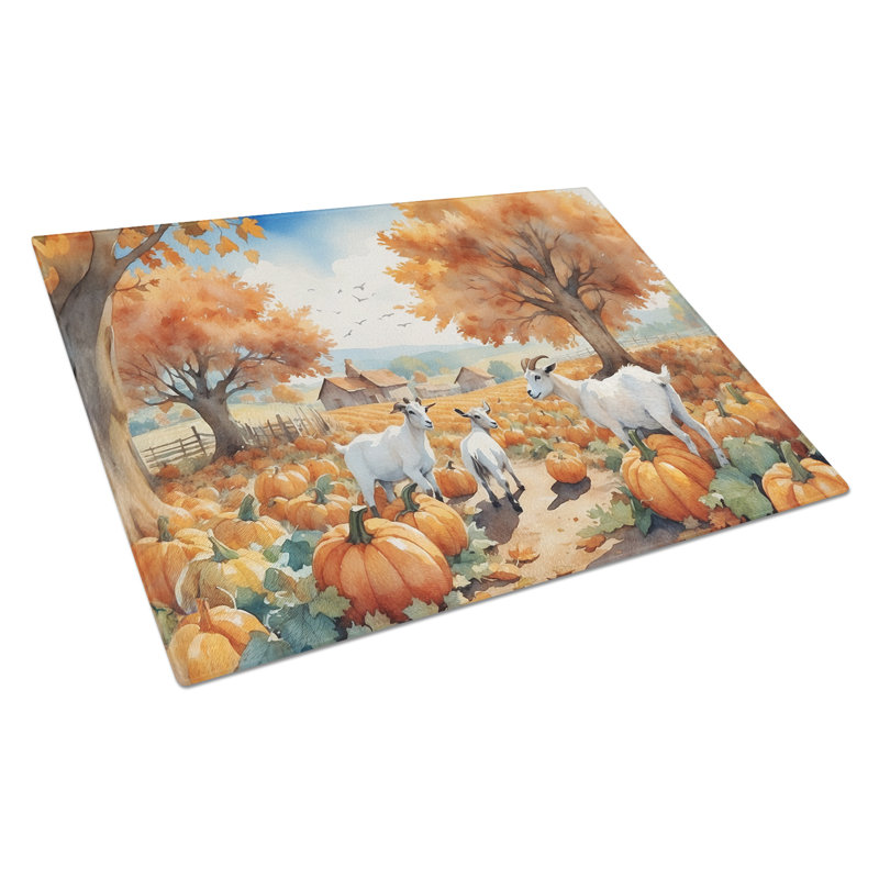 Planche à découper en verre Autumn Goats