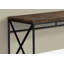 Bureau d'ordinateur, bureau personnel, ordinateur portable, travail, métal stratifié brun, contemporain, moderne-125902912
