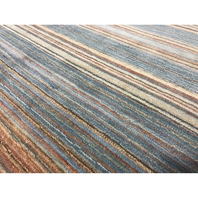 Hand-Knotted High-Quality Blue Area Rug