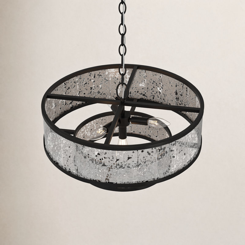 Aldrin 4 - Light Dimmable Drum Chandelier