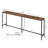 78.7" Console Table With USB Ports, Sofa Table, Narrow Entryway Table With Outlets, 11.8" Wide Couch Table, Industrial Entry Table, Rustic Brown