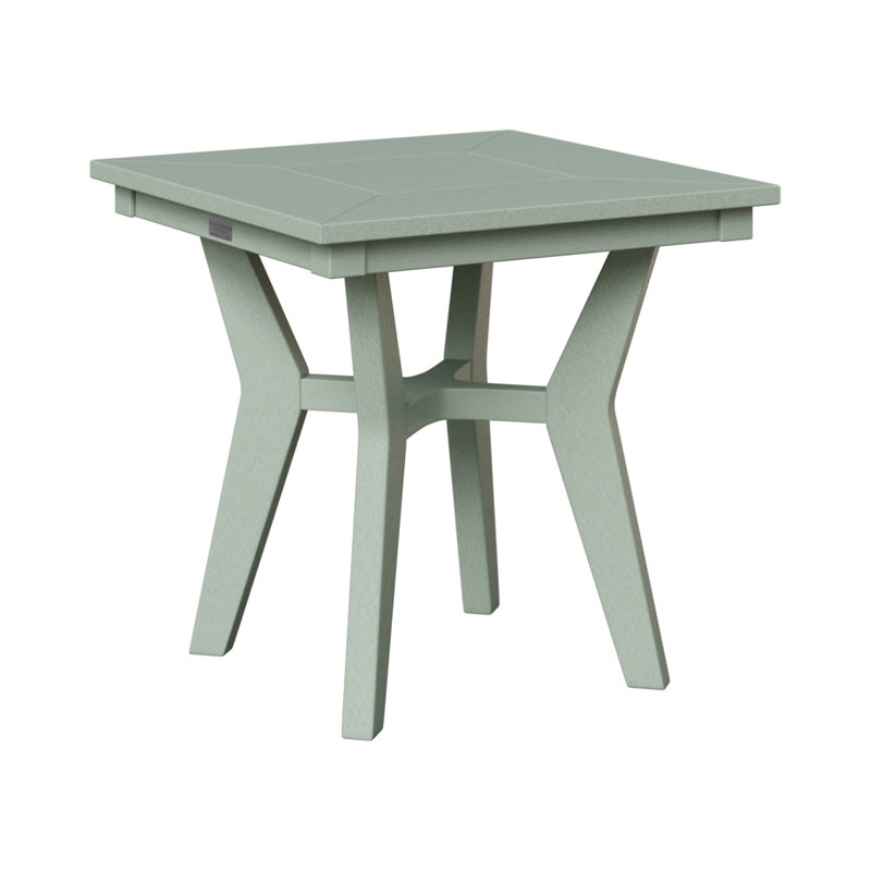 Mayhew Outdoor Square Side Table, Seafoam