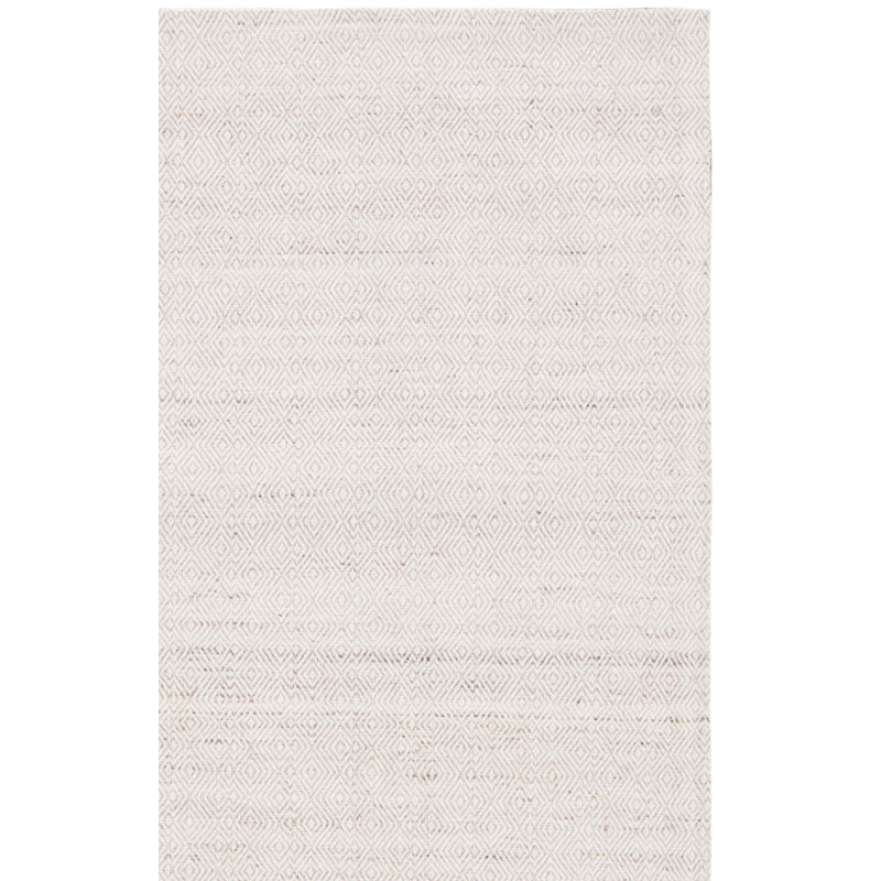Msr9675 Wilton Martha Stewart Hand Woven Wool Cotton Rug in Beige/Ivory, Rectangle 8' x 10'
