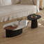 Table basse de forme spéciale en pierre micro-cristalline