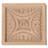 Middlesborough 5.125'' H x 5.125'' W x 875'' D Wood Rosette Applique