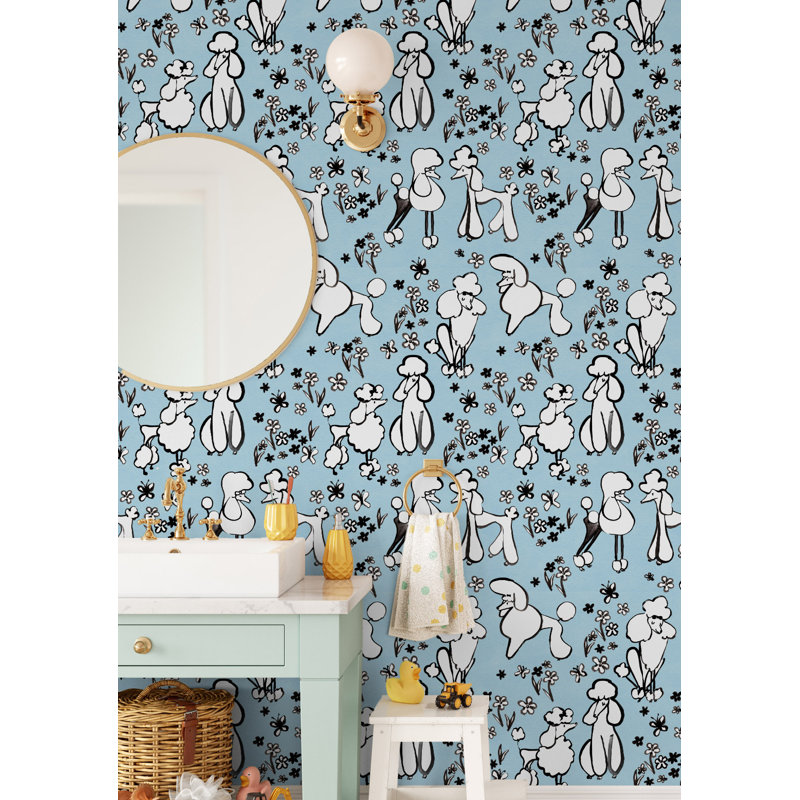 Wallpaper Double Roll by Yuki Osada, Blue