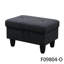 Black Grey Sackcloth Fabric L style Right Hand Facing Living Room Sofa Set, with ottoman-87463990-88076961