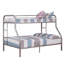  Lit superposé au-dessus de métal de style contemporain avec échelle en angle-556644692-543116864