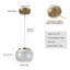 1 - Light Gold LED Single Pendant