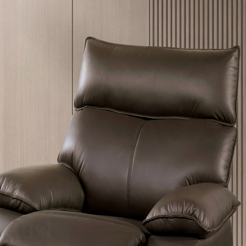 Manuelle avec fauteuil inclinable avec accoudoirs de chaise et plateau à garniture décorative en mousse à haute densité de style brun