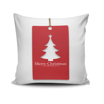 Coussin Cheryll, 17,0 x 17,0 pouces, 50% coton / 50% polyester, lavable à la machine, repassable, rembourrage en silicone, fermeture à glissière dissimulée | Coussin décoratif doux et élégant pour le salon, la chambre à coucher et le bureau