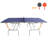 8Ft Mid-Size Table Tennis Table Foldable & Portable Ping Pong Table Set For Indoor Games With Net, 2 Table Tennis Paddles And 3 Balls