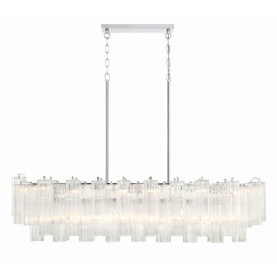 Quinzio 14 - Light Dimmable Linear Chandelier