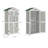 Outdoor Lockable 3 ft. W x 2 ft. D Solid Wood Vertical Storage Shed-98667794